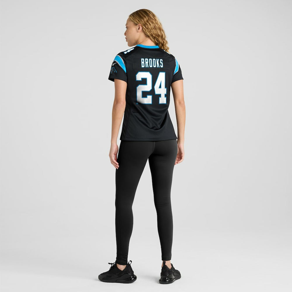 Jonathon Brooks Carolina Panthers Women's Game Jersey - Black Jerseys
