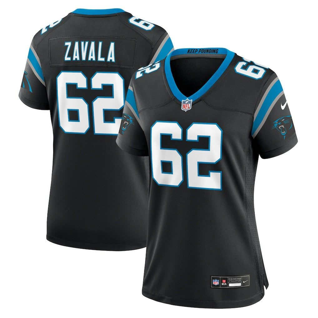 Chandler Zavala Carolina Panthers Women's Game Jersey - Black Jerseys