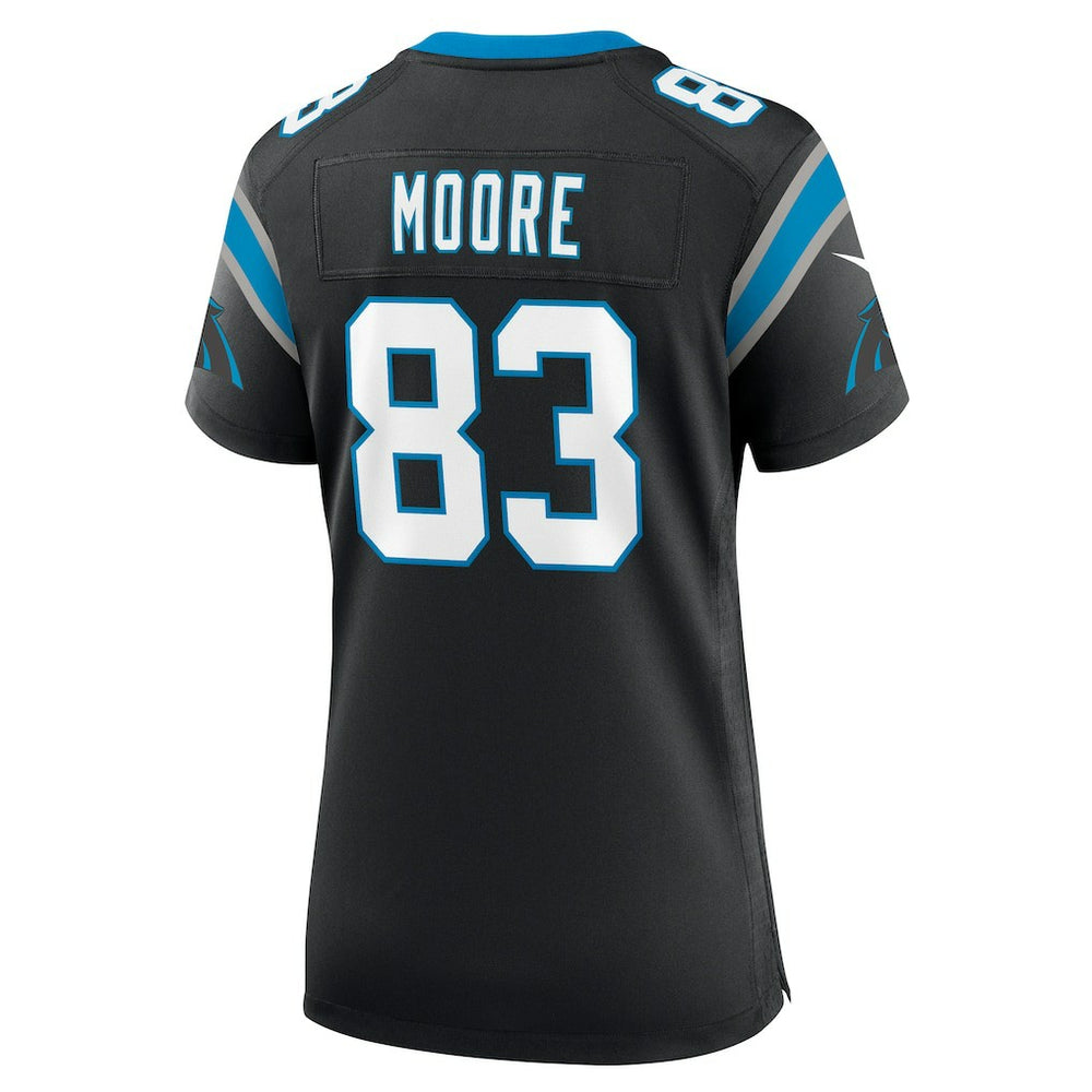 David Moore Carolina Panthers Women's Game Jersey - Black Jerseys