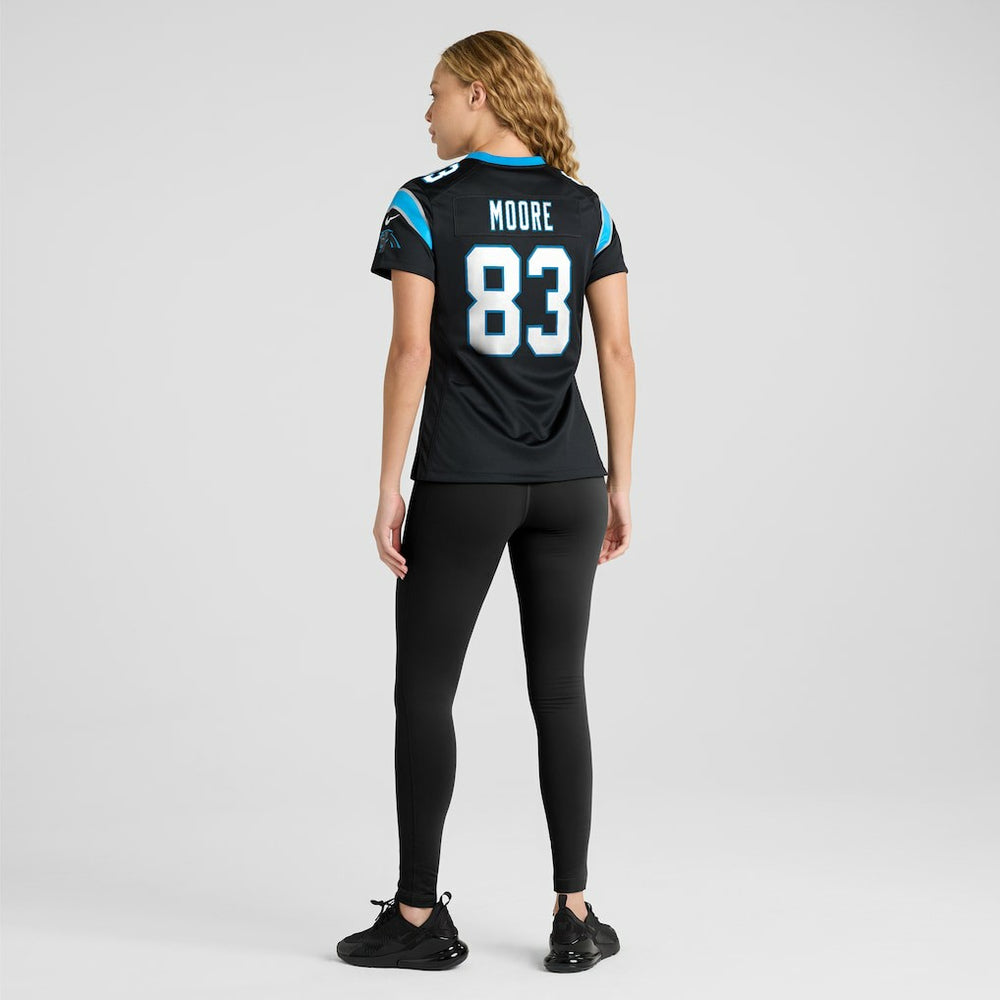 David Moore Carolina Panthers Women's Game Jersey - Black Jerseys