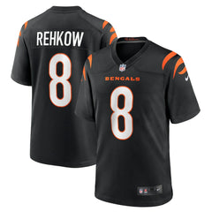 Ryan Rehkow Cincinnati Bengals Game Jersey - Black Jerseys