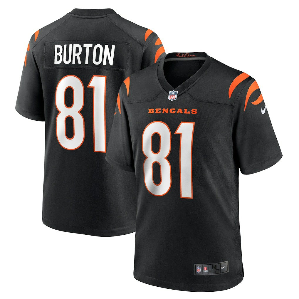 Jermaine Burton Cincinnati Bengals Game Jersey - Black Jerseys