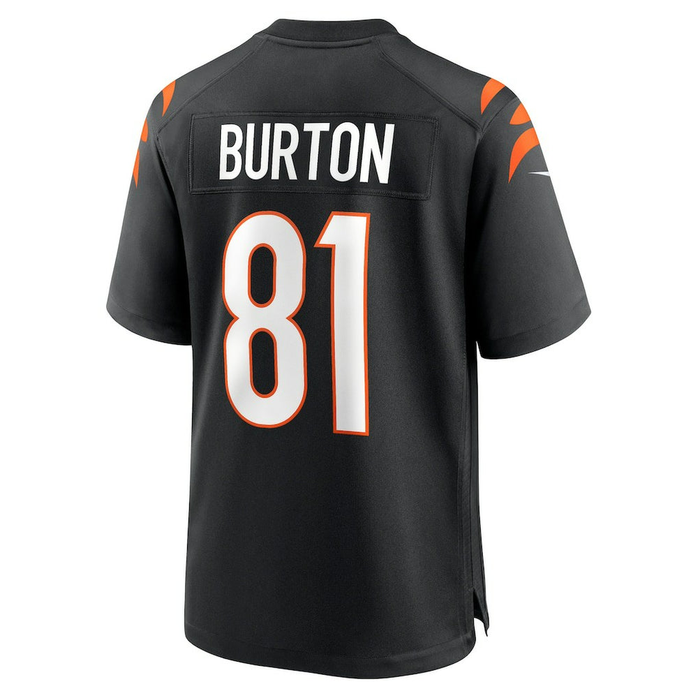 Jermaine Burton Cincinnati Bengals Game Jersey - Black Jerseys