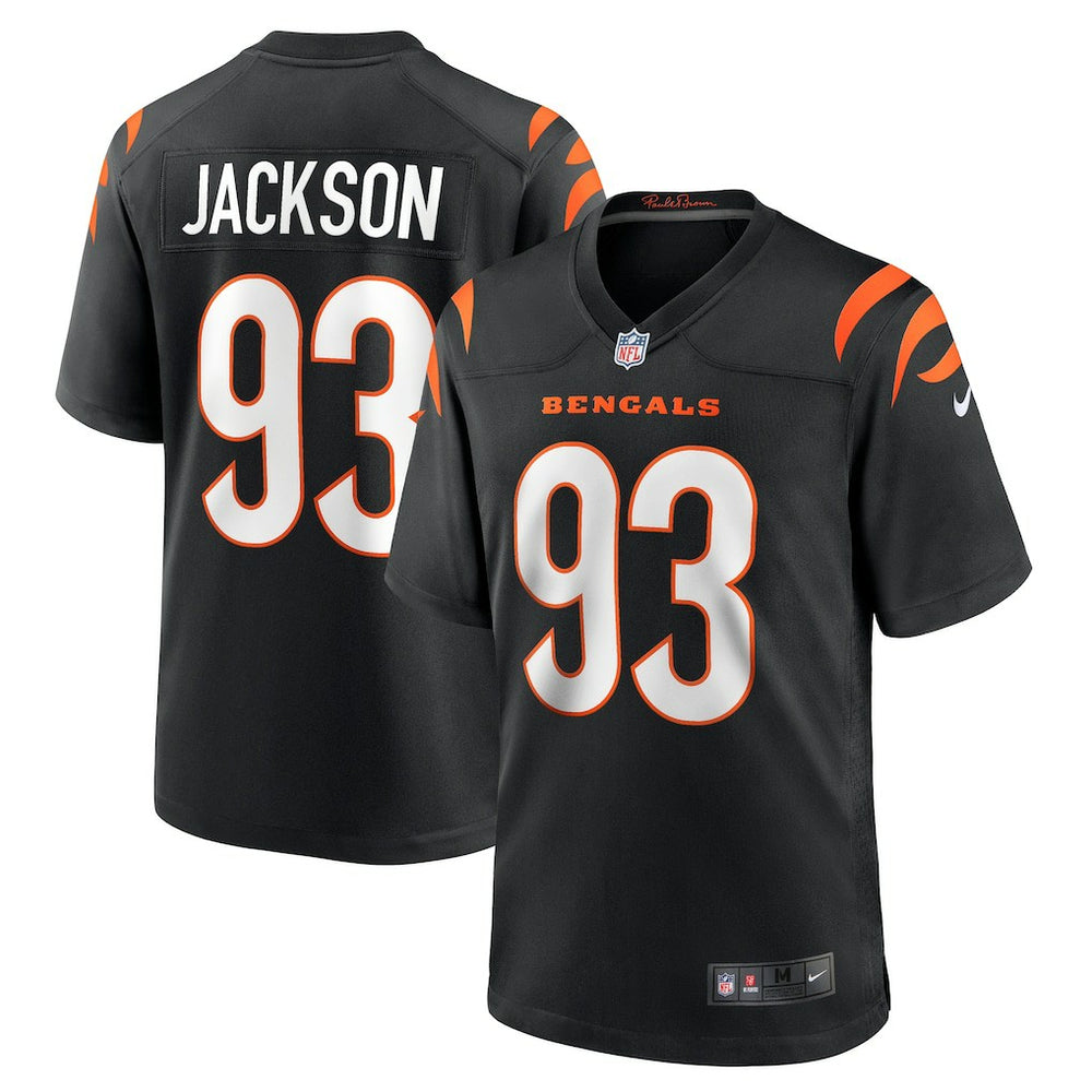 McKinnley Jackson Cincinnati Bengals Game Jersey - Black Jerseys