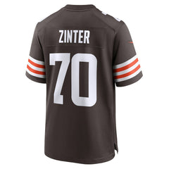 Zak Zinter Cleveland Browns Team Game Jersey - Brown Jerseys