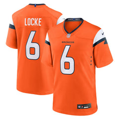 P.J. Locke Denver Broncos Team Game Jersey - Orange Jerseys