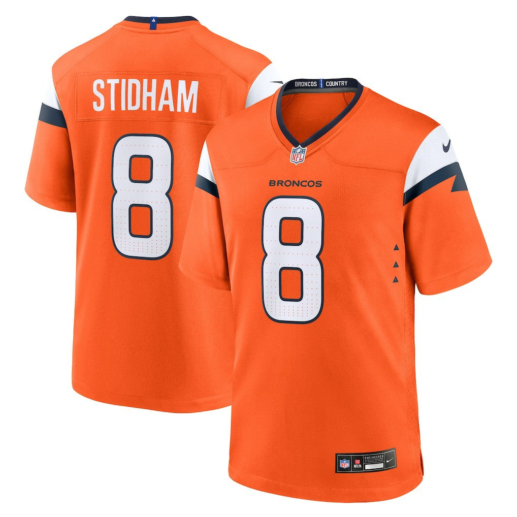Jarrett Stidham Denver Broncos Team Game Jersey - Orange Jerseys