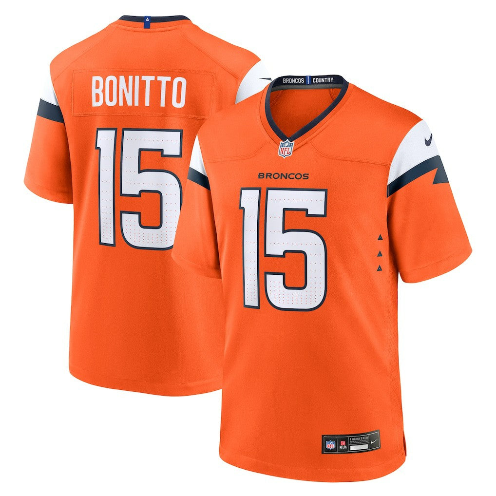 Nik Bonitto Denver Broncos Team Game Jersey - Orange Jerseys