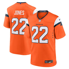 Brandon Jones Denver Broncos Team Game Jersey - Orange Jerseys