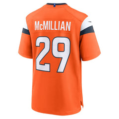 Ja'Quan McMillian Denver Broncos Team Game Jersey - Orange Jerseys