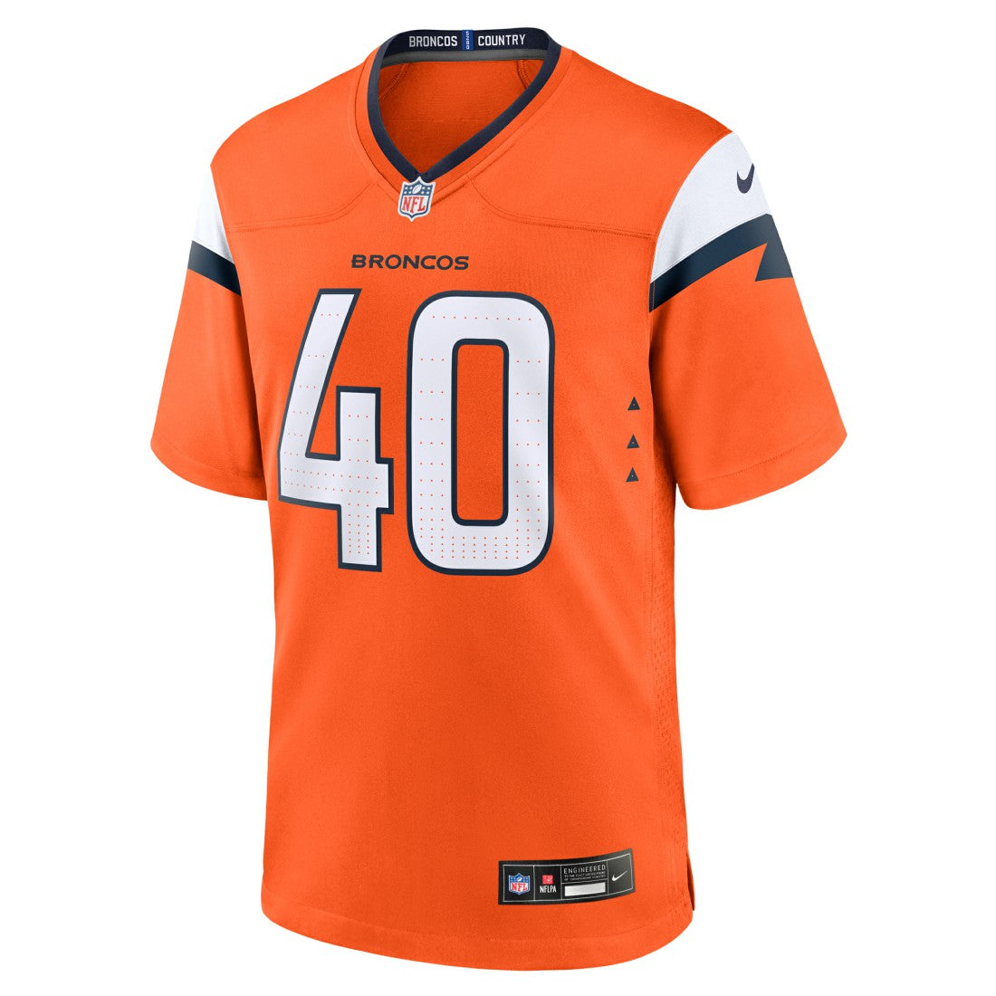 Justin Strnad Denver Broncos Team Game Jersey - Orange Jerseys