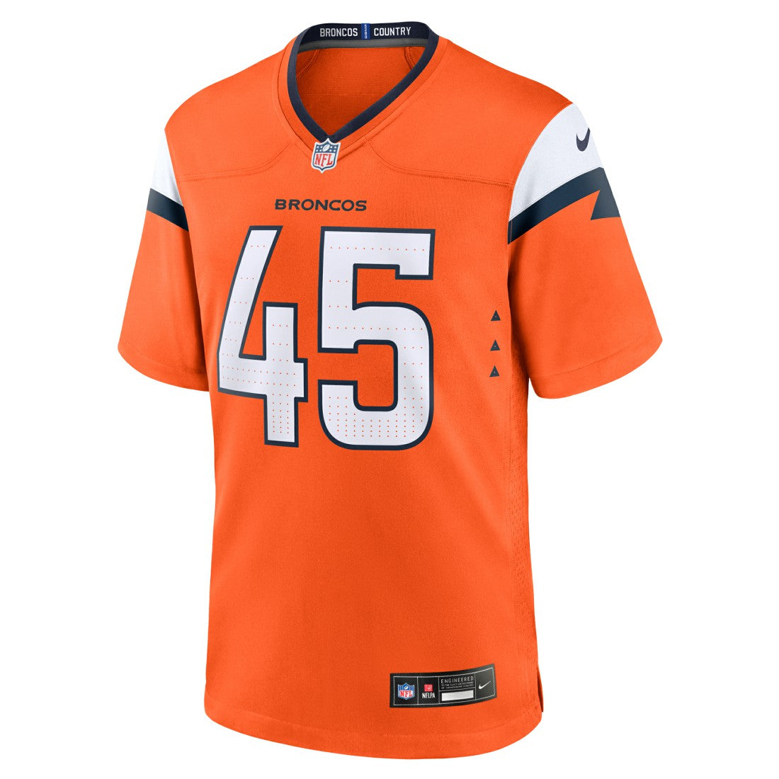 Nate Adkins Denver Broncos Team Game Jersey - Orange Jerseys