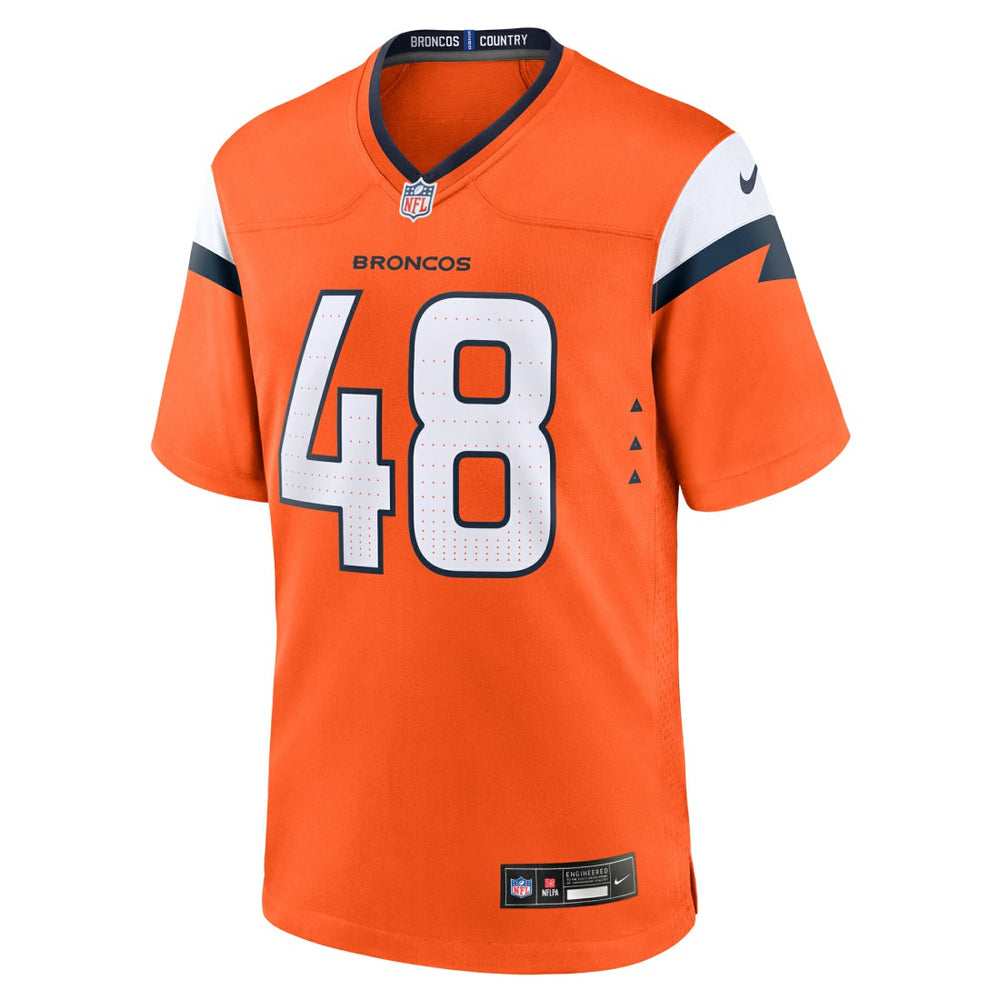 Mitchell Fraboni Denver Broncos Team Game Jersey - Orange Jerseys