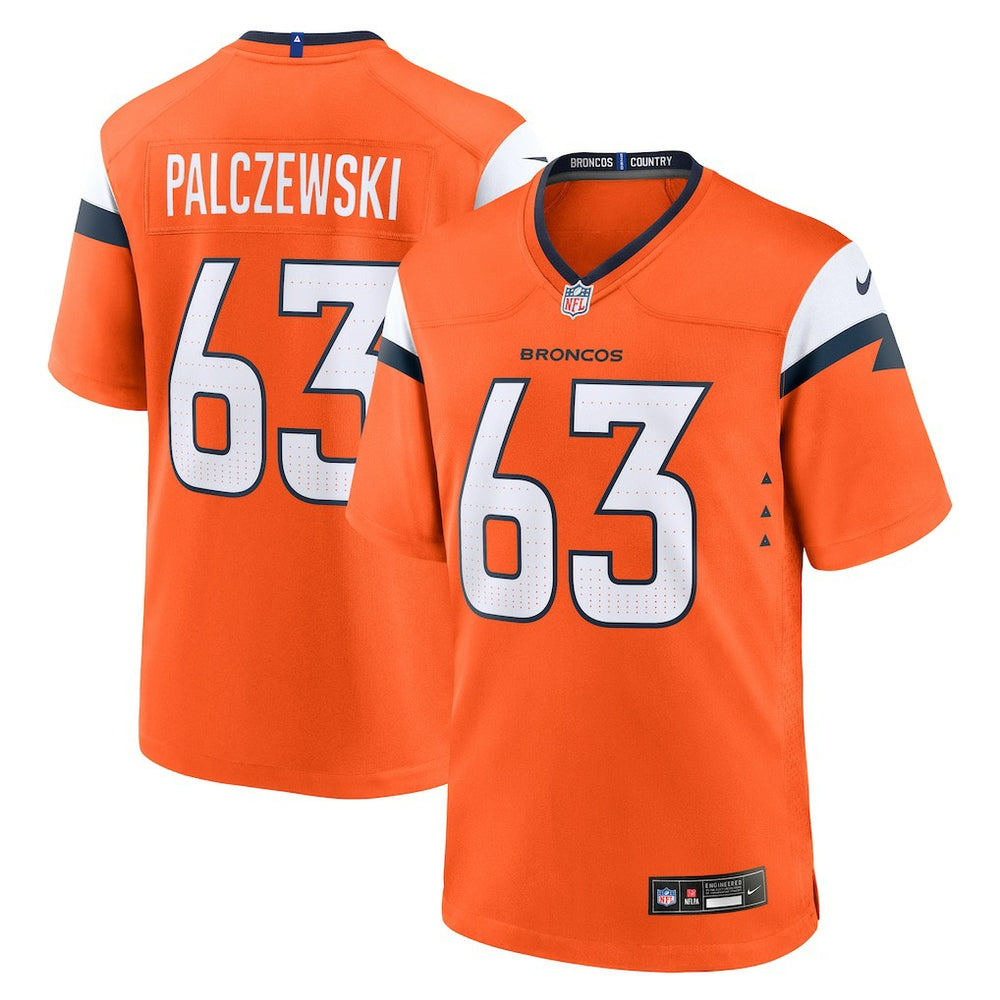 Alex Palczewski Denver Broncos Team Game Jersey - Orange Jerseys