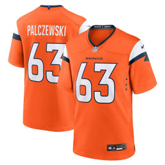 Alex Palczewski Denver Broncos Team Game Jersey - Orange Jerseys