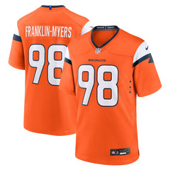 John Franklin-Myers Denver Broncos Team Game Jersey - Orange Jerseys