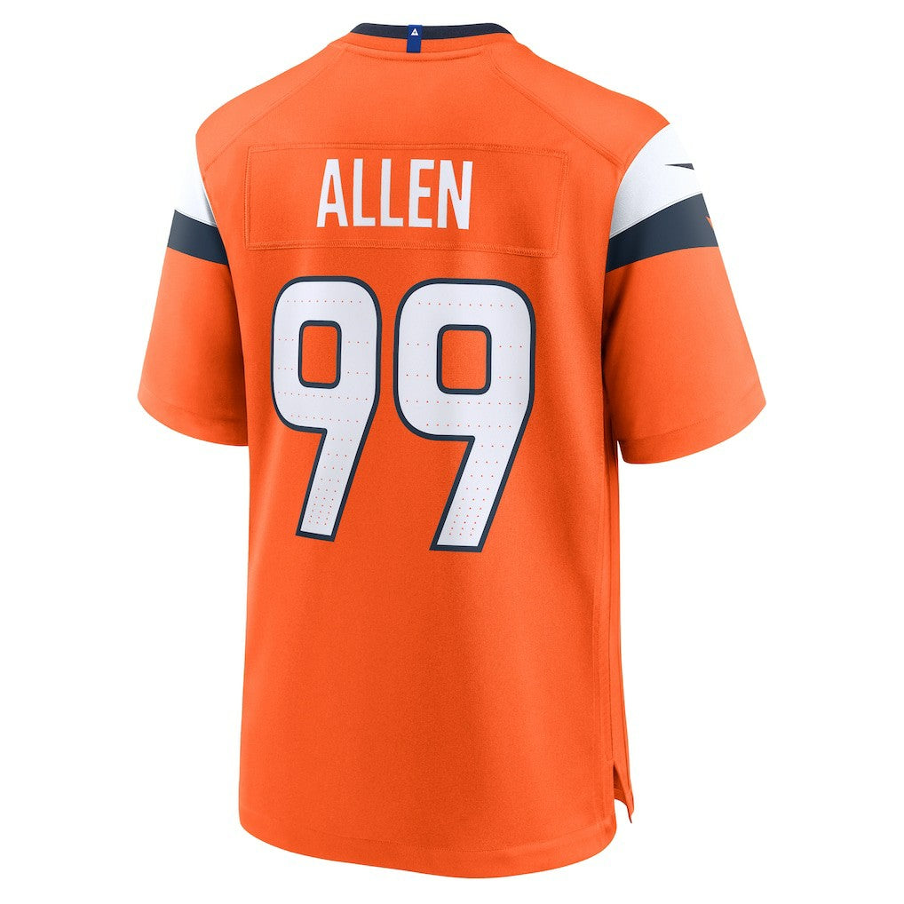 Zach Allen Denver Broncos Team Game Jersey - Orange Jerseys