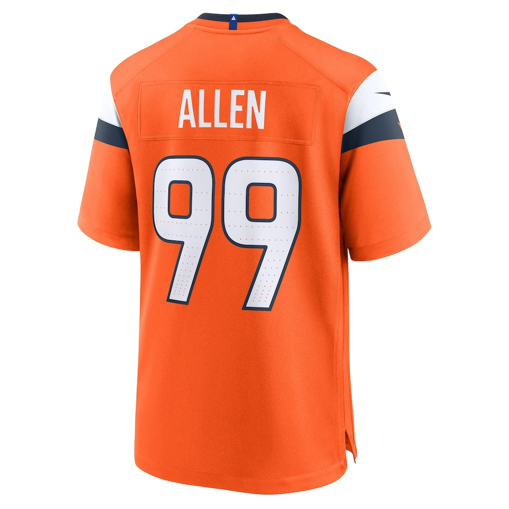 Zach Allen Denver Broncos Team Game Jersey - Orange Jerseys