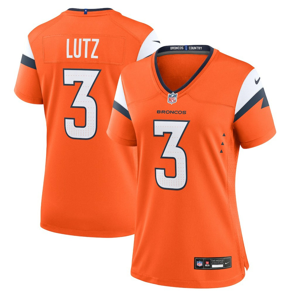 Wil Lutz Denver Broncos Women's Team Game Jersey - Orange Jerseys