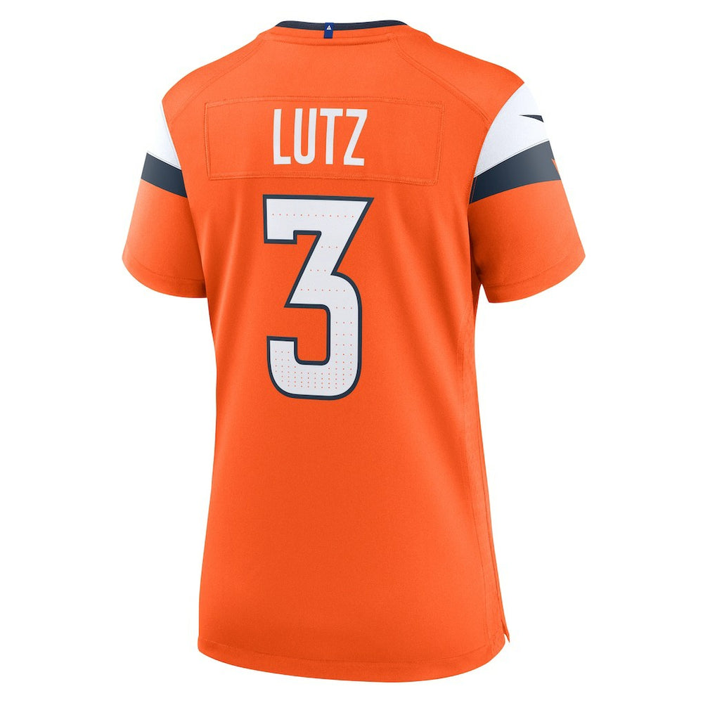 Wil Lutz Denver Broncos Women's Team Game Jersey - Orange Jerseys