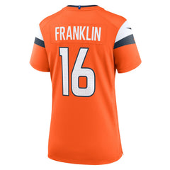 Troy Franklin Denver Broncos Women's Team Game Jersey - Orange Jerseys