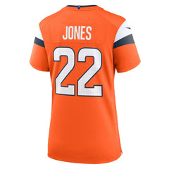 Brandon Jones Denver Broncos Women's Team Game Jersey - Orange Jerseys