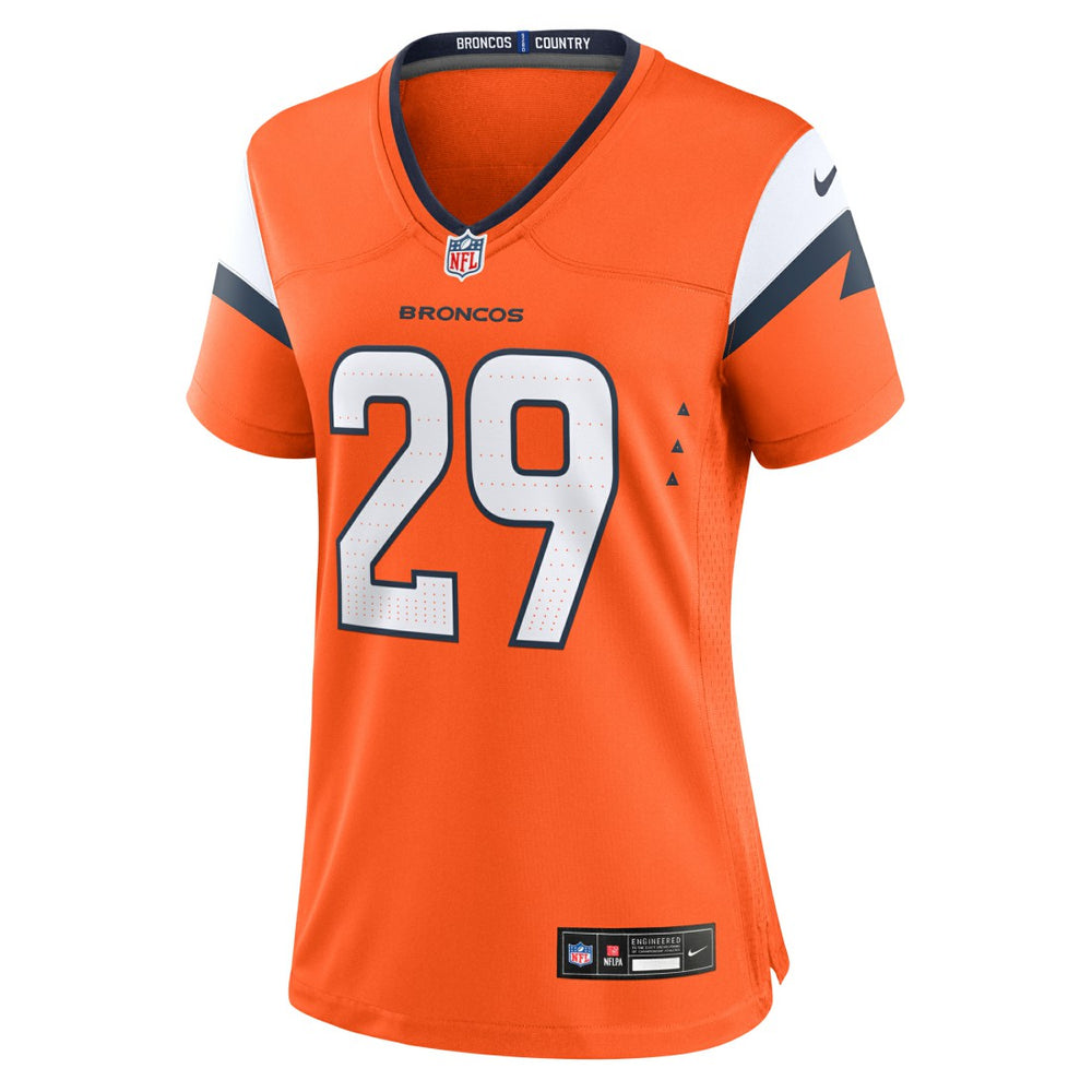 Ja'Quan McMillian Denver Broncos Women's Team Game Jersey - Orange Jerseys