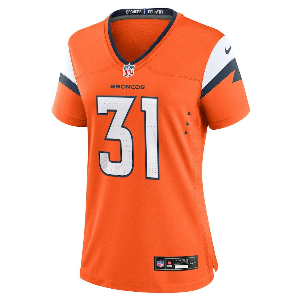 Kris Abrams-Draine Denver Broncos Women's Team Game Jersey - Orange Jerseys