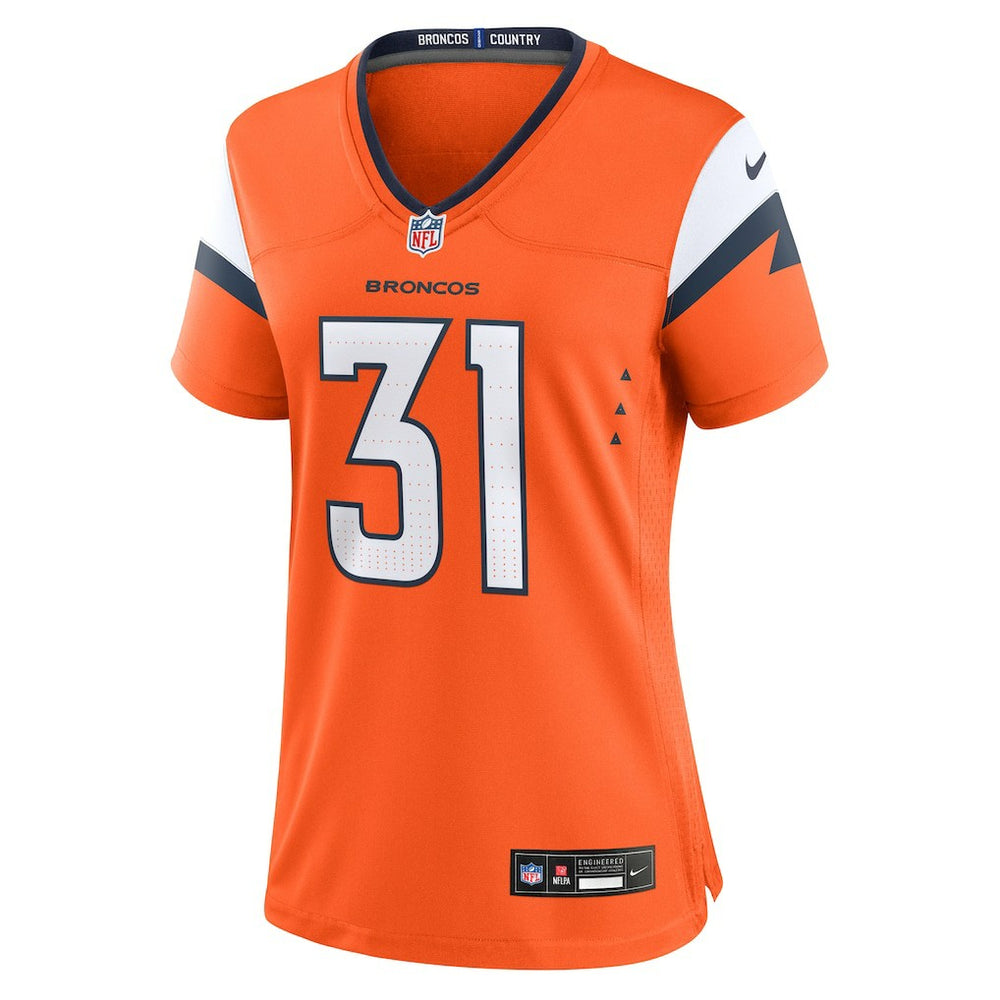 Kris Abrams-Draine Denver Broncos Women's Team Game Jersey - Orange Jerseys