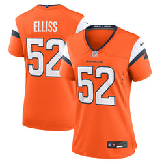Jonah Elliss Denver Broncos Women's Team Game Jersey - Orange Jerseys