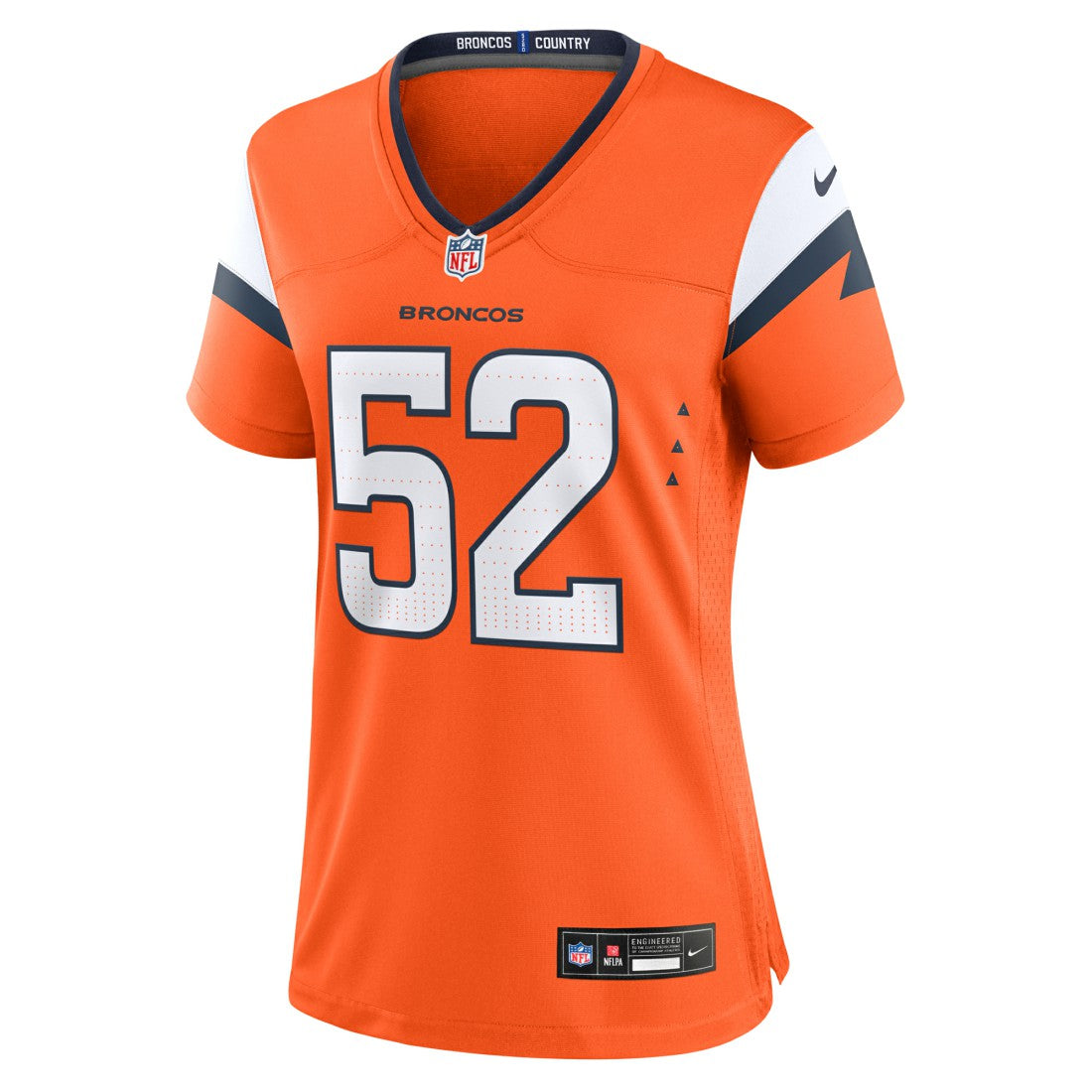 Jonah Elliss Denver Broncos Women's Team Game Jersey - Orange Jerseys