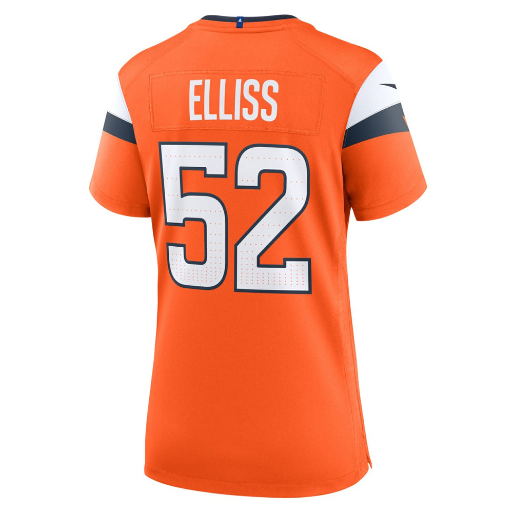 Jonah Elliss Denver Broncos Women's Team Game Jersey - Orange Jerseys