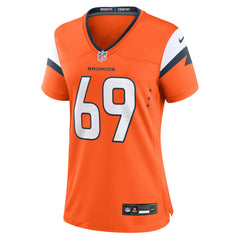 Mike McGlinchey Denver Broncos Women's Team Game Jersey - Orange Jerseys