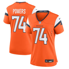 Ben Powers Denver Broncos Women's Team Game Jersey - Orange Jerseys