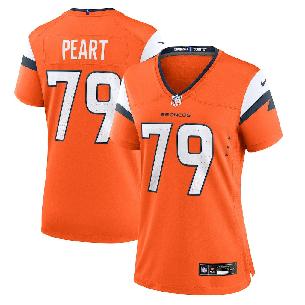 Matt Peart Denver Broncos Women's Team Game Jersey - Orange Jerseys