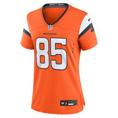 Lucas Krull Denver Broncos Women's Team Game Jersey - Orange Jerseys