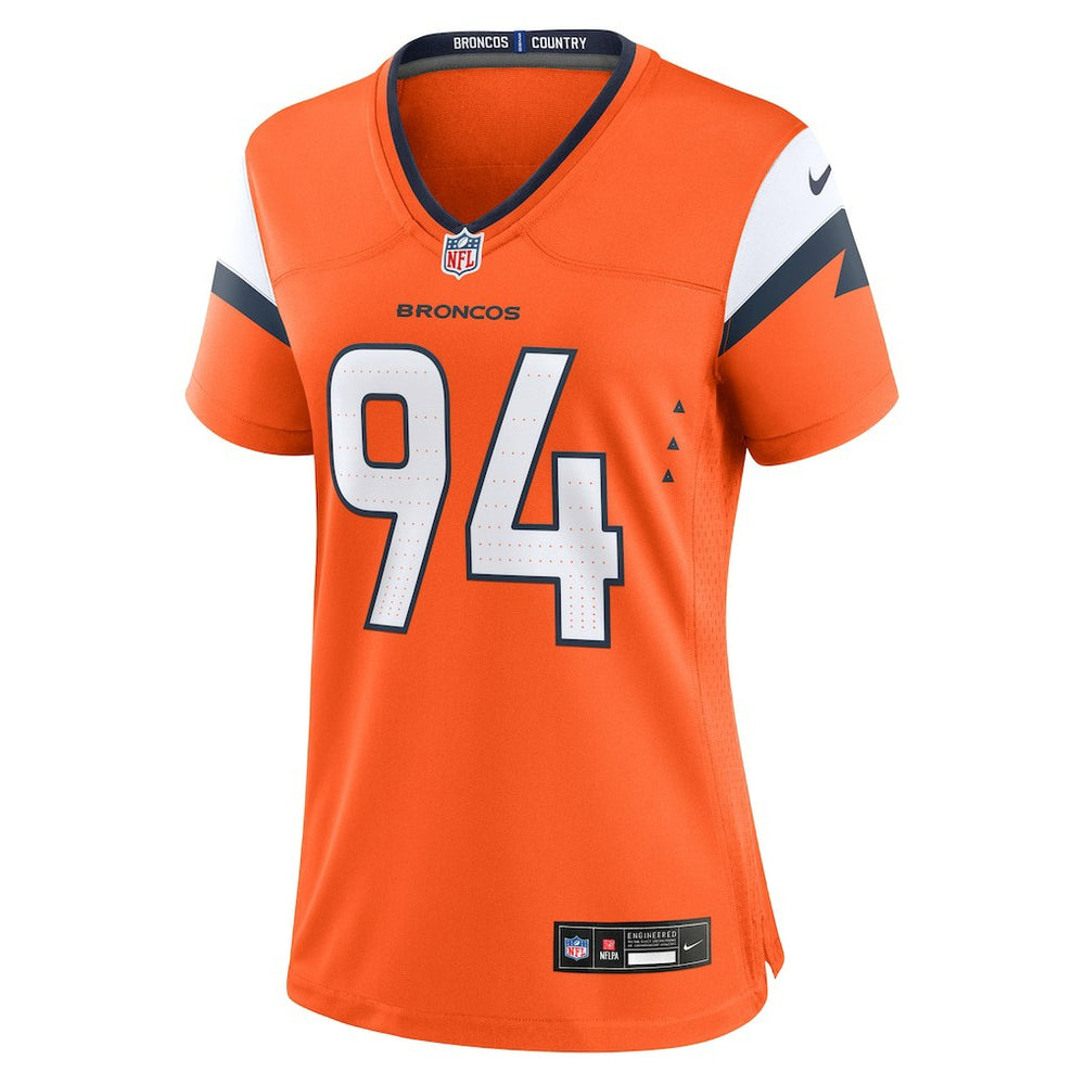 Jordan Jackson Denver Broncos Women's Team Game Jersey - Orange Jerseys