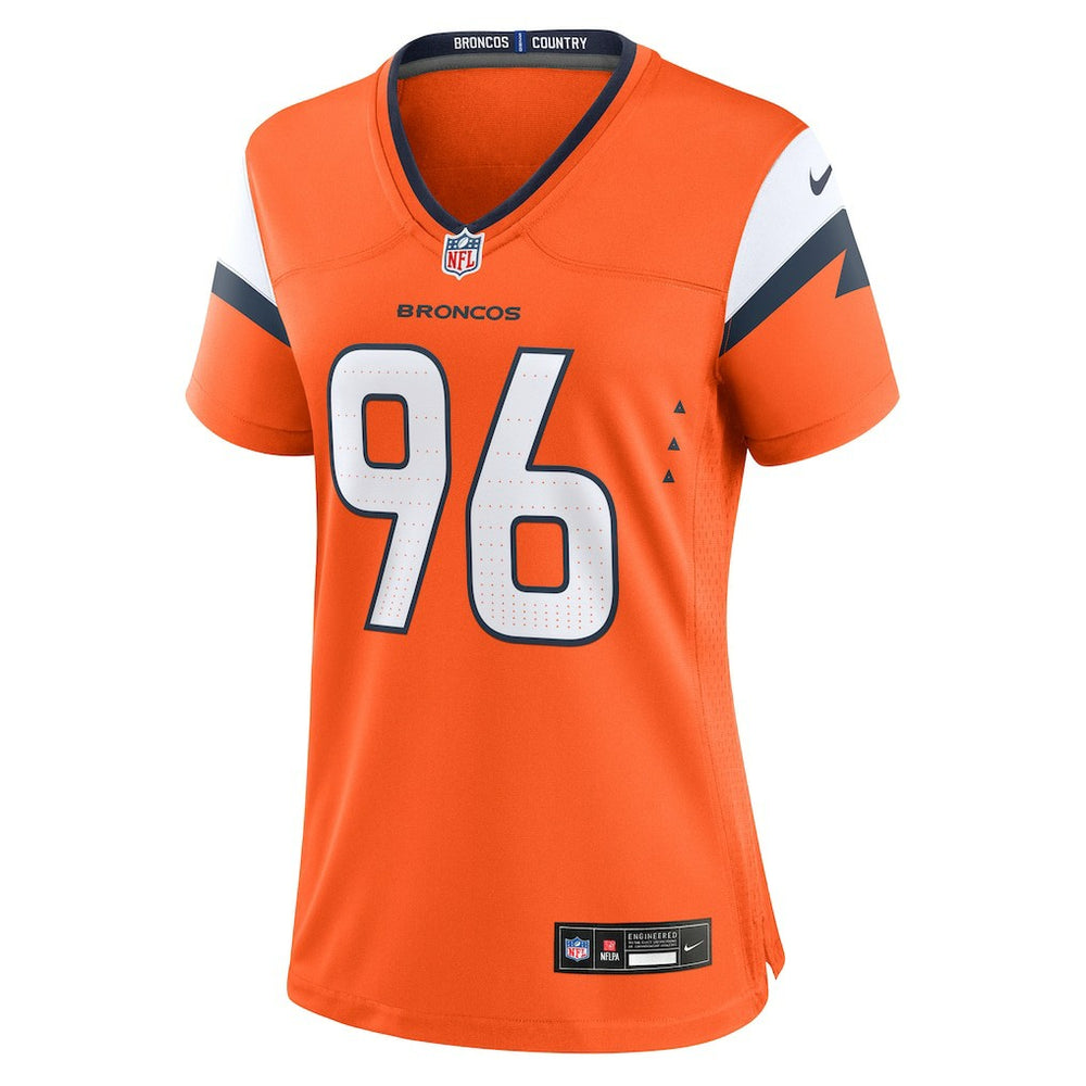 Eyioma Uwazurike Denver Broncos Women's Team Game Jersey - Orange Jerseys
