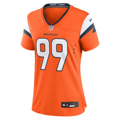 Zach Allen Denver Broncos Women's Team Game Jersey - Orange Jerseys