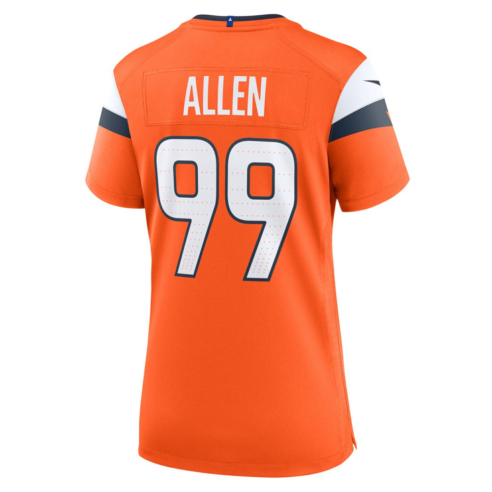Zach Allen Denver Broncos Women's Team Game Jersey - Orange Jerseys