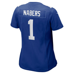 Malik Nabers New York Giants Women's Game Jersey - Royal Jerseys