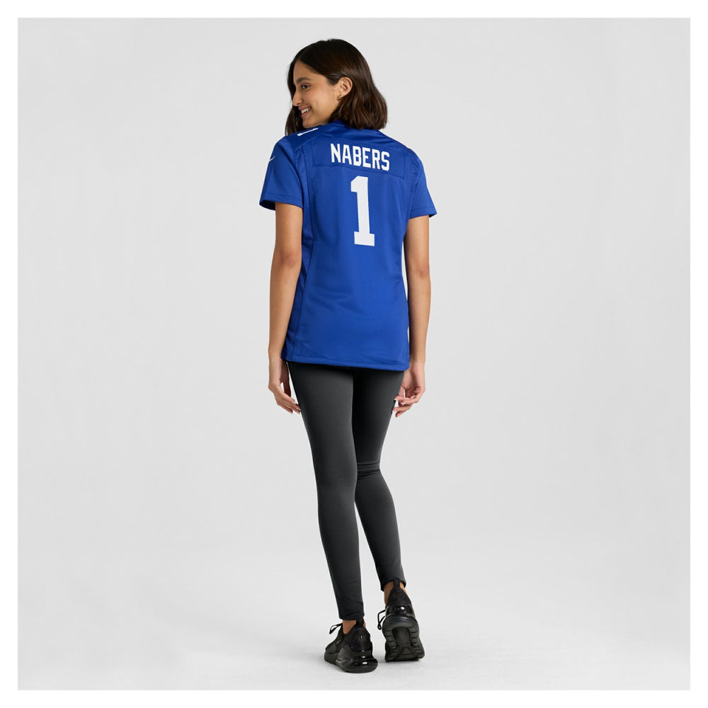 Malik Nabers New York Giants Women's Game Jersey - Royal Jerseys