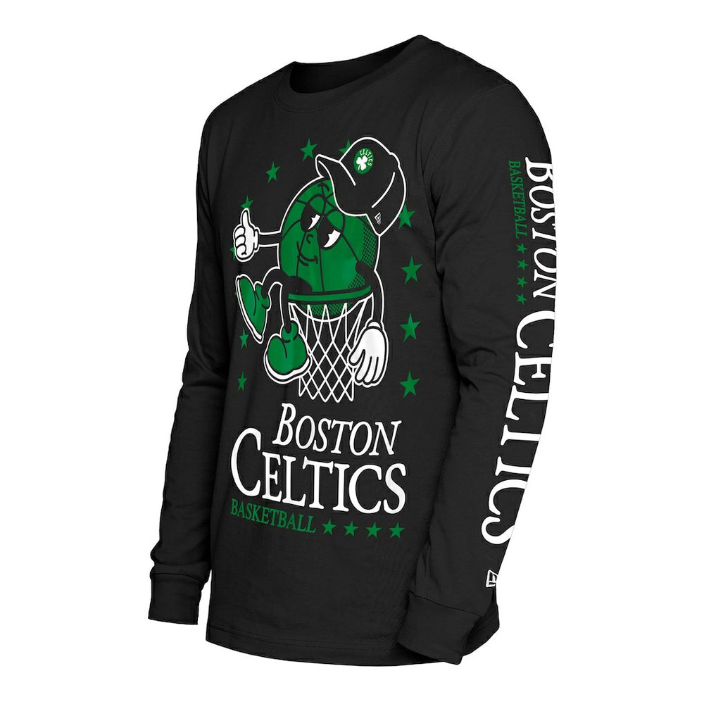 Boston Celtics Old School Sport Long Sleeve T-Shirt Black - New Era outlet