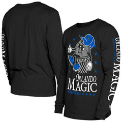 Orlando Magic Old School Sport Long Sleeve T-Shirt Black - New Era