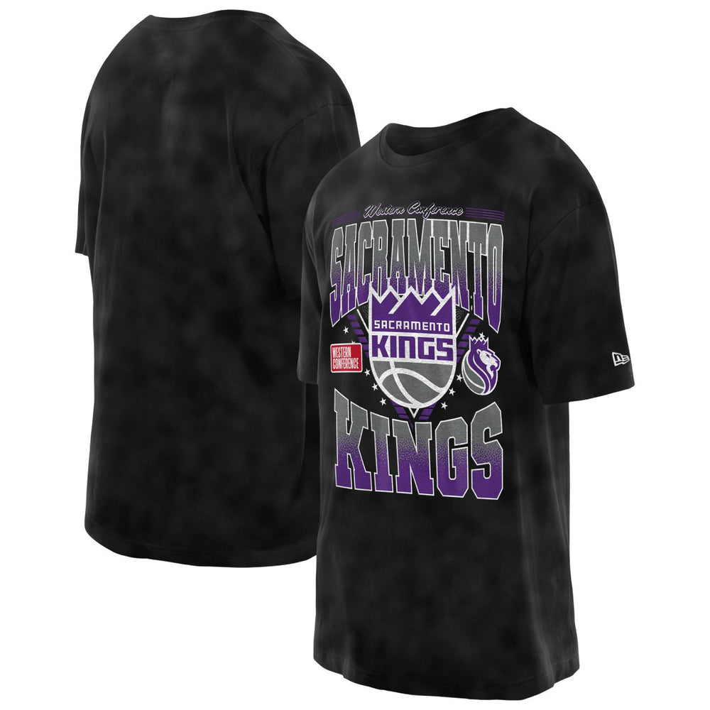 Sacramento Kings Old School Sport Vintage Wash T-Shirt Black - New Era