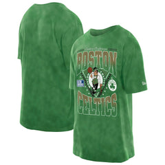Boston Celtics Boxy Old School Sport Vintage Wash T-Shirt Kelly Green - New Era