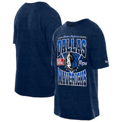 Dallas Mavericks Boxy Old School Sport Vintage Wash T-Shirt Navy - New Era