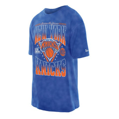 New York Knicks Old School Sport Vintage Wash T-Shirt Blue - New Era