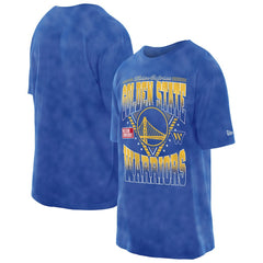 Golden State Warriors Boxy Old School Sport Vintage Wash T-Shirt Royal - New Era