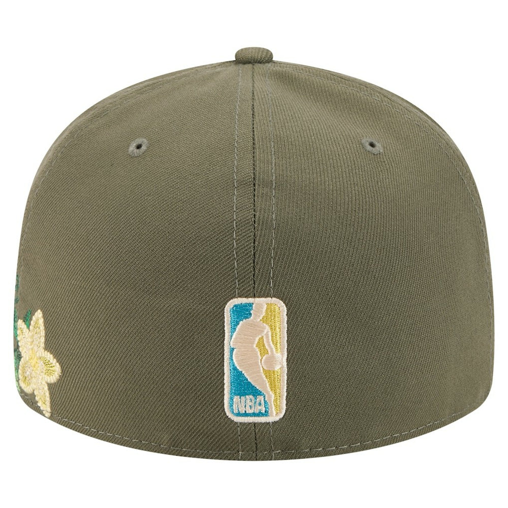 Philadelphia 76ers Tonal Florals 59FIFTY Fitted Hat Olive - New Era outlet